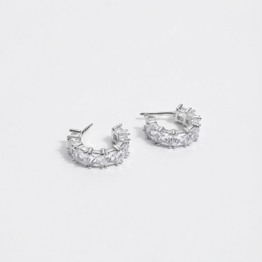 Square Cut Hoops