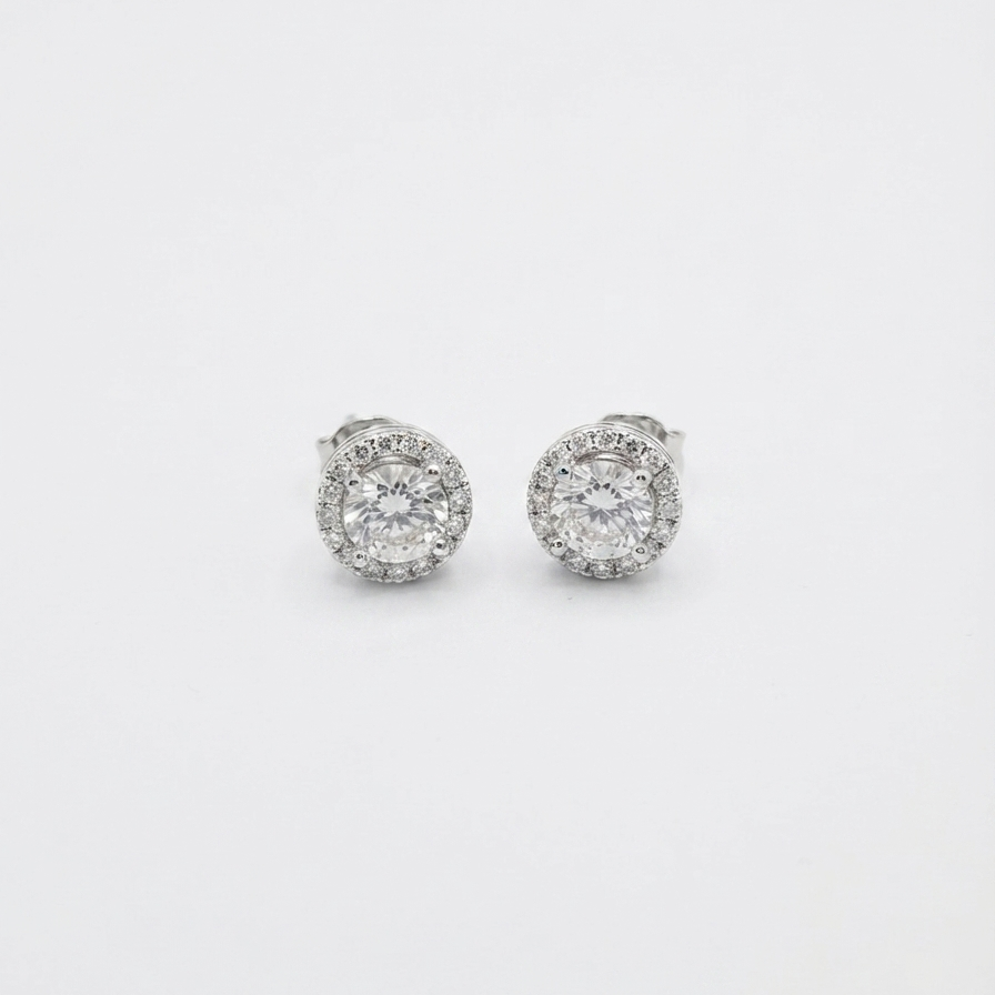Round Solitaire Studs
