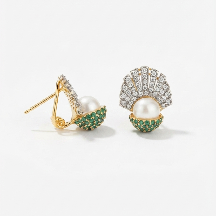 Seashell Pearl Emerald