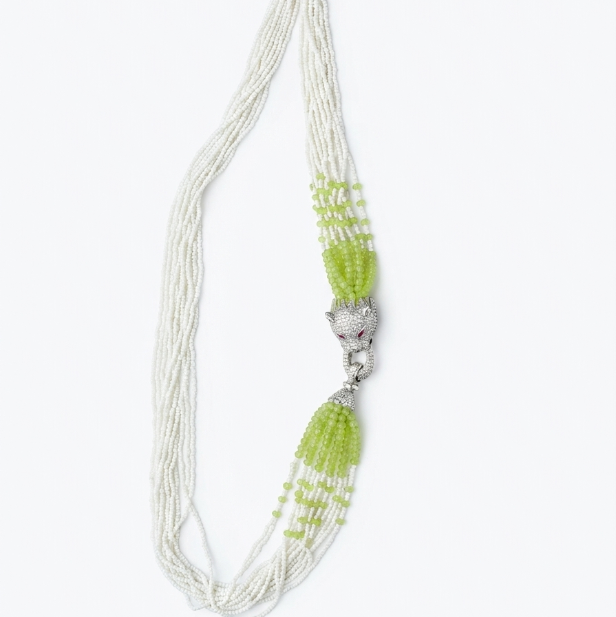 Jade Tassel Mala
