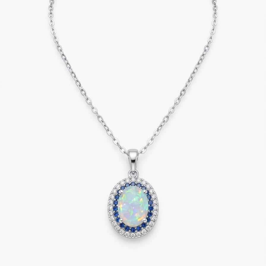 Oval Opaline Pendant
