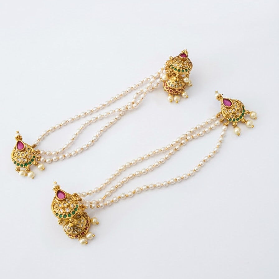Pearl Sahara Jhumka