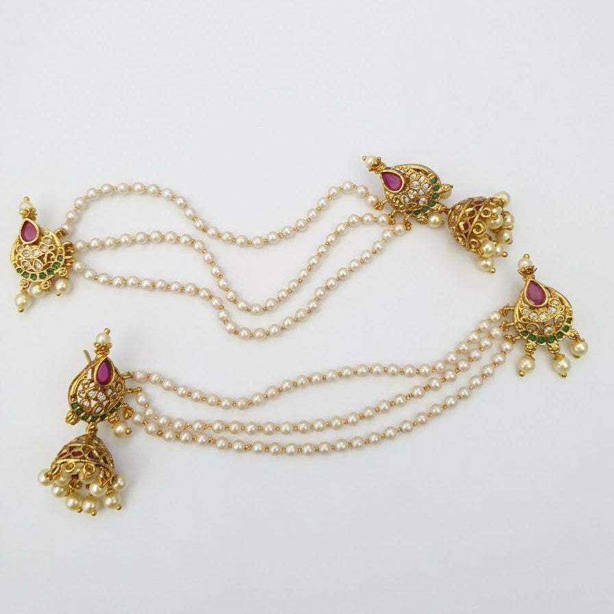 Pearl Sahara Jhumka