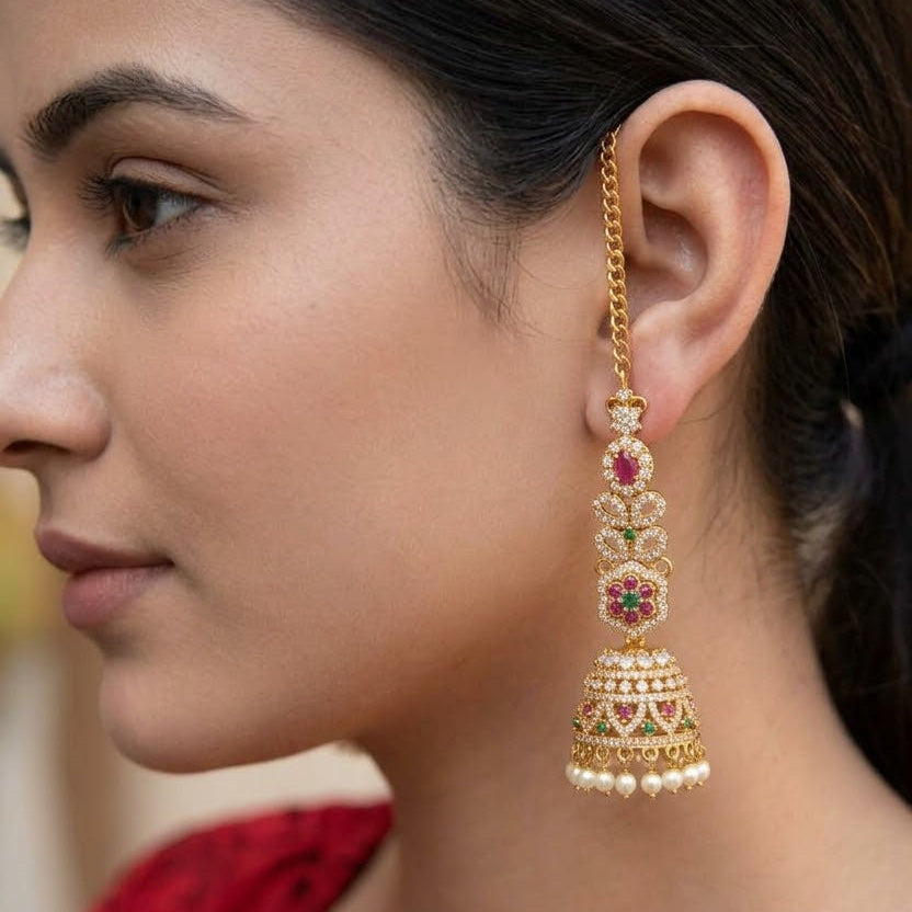 Zircon Karnphool Jhumka