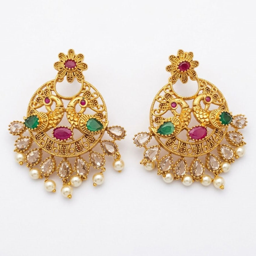 Kiran Peacock Earings