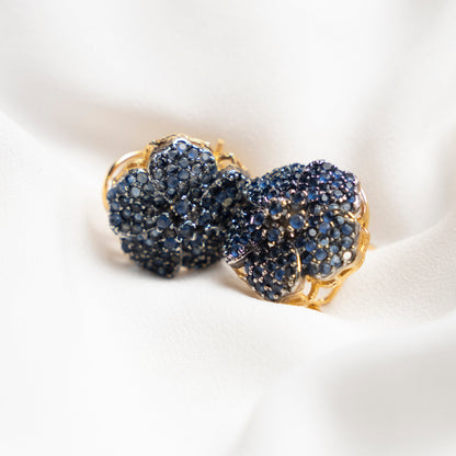 Sapphire Studded Flower