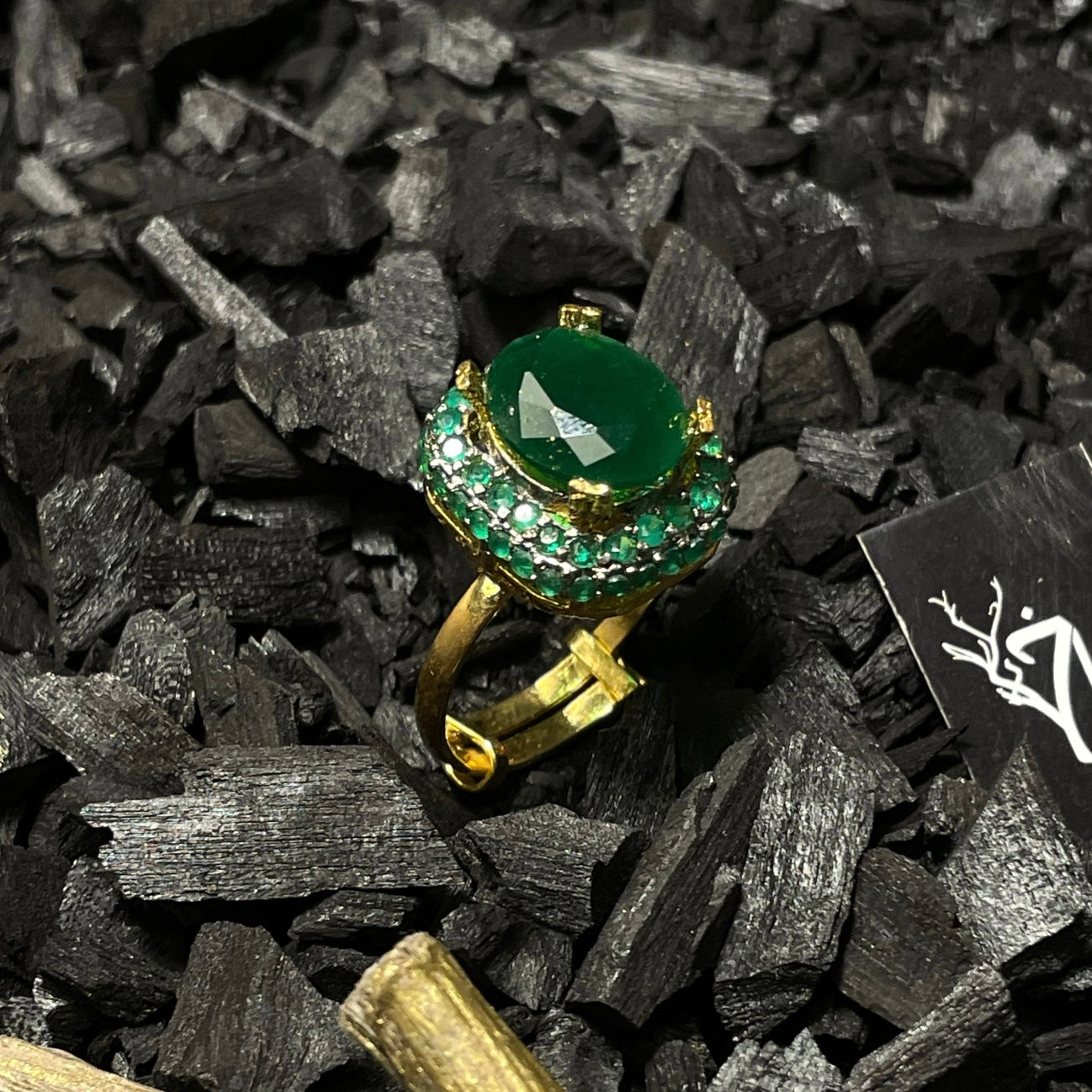 Radiant Emerald Ring