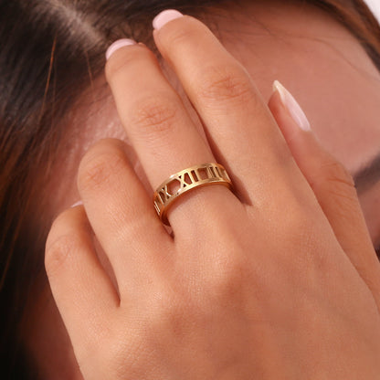 Roman Numeral Ring