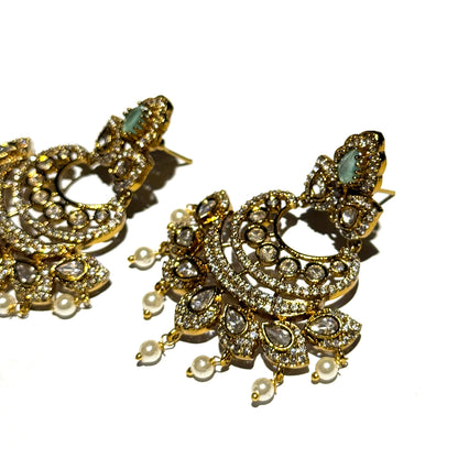 Jaipuri Polki - Mint Green