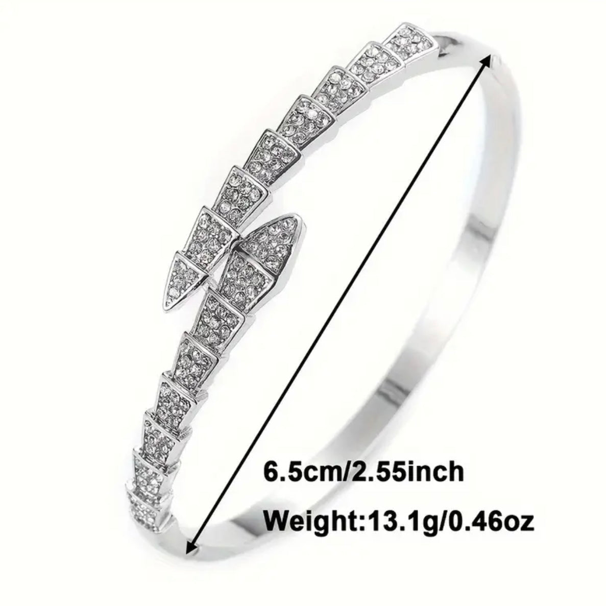 Zircon Serpentine Silver