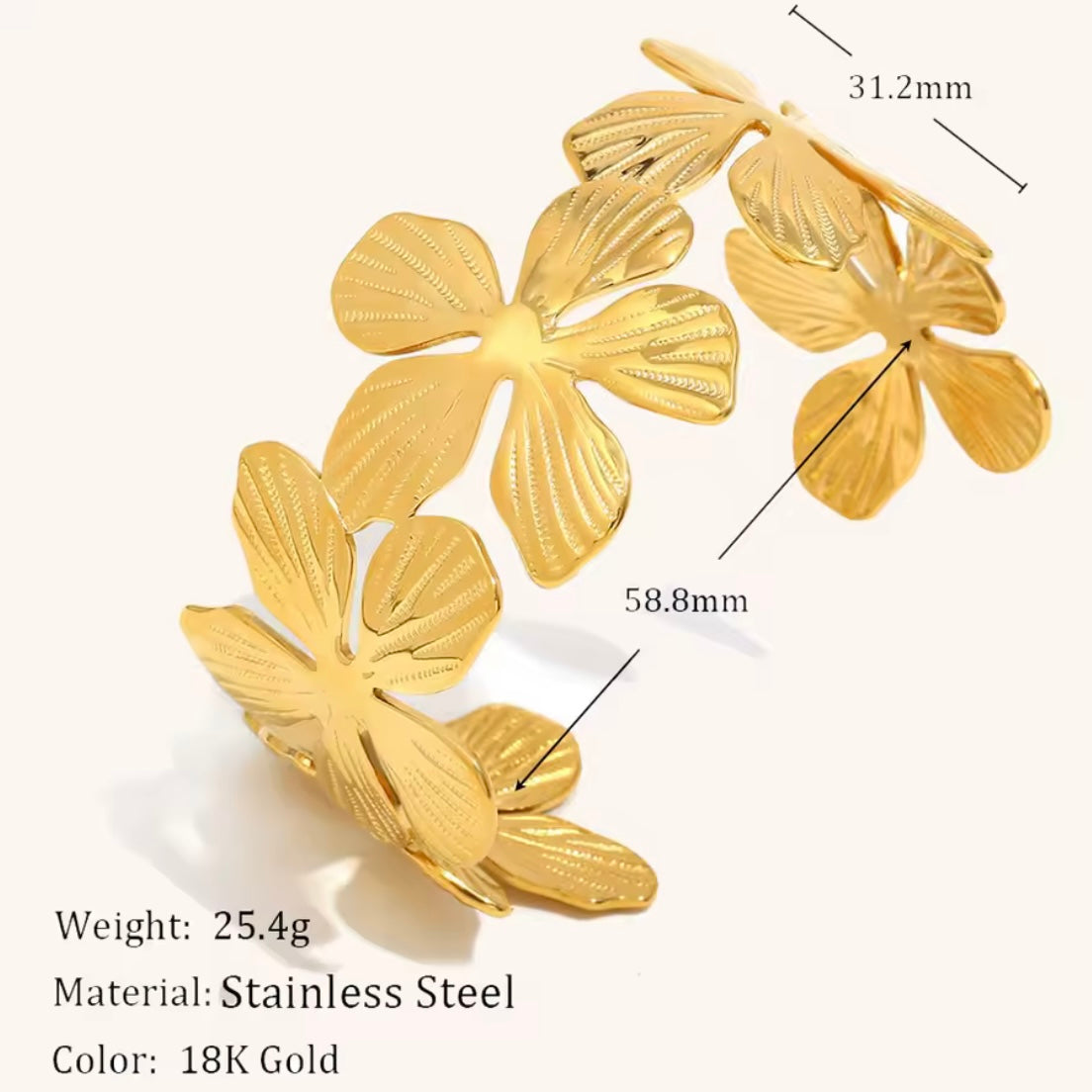 Vintage Floral Bangle