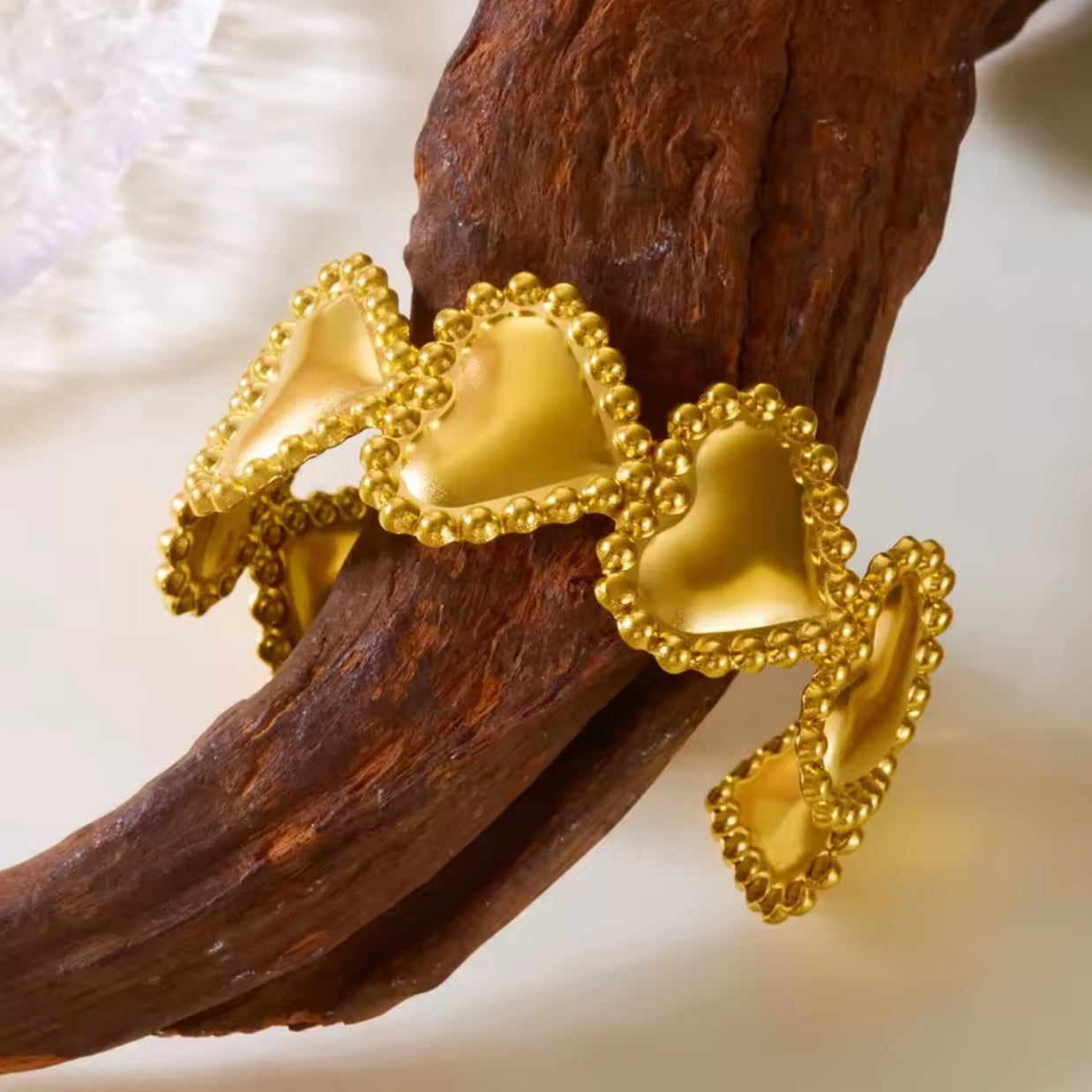 Heart Patched Cuff