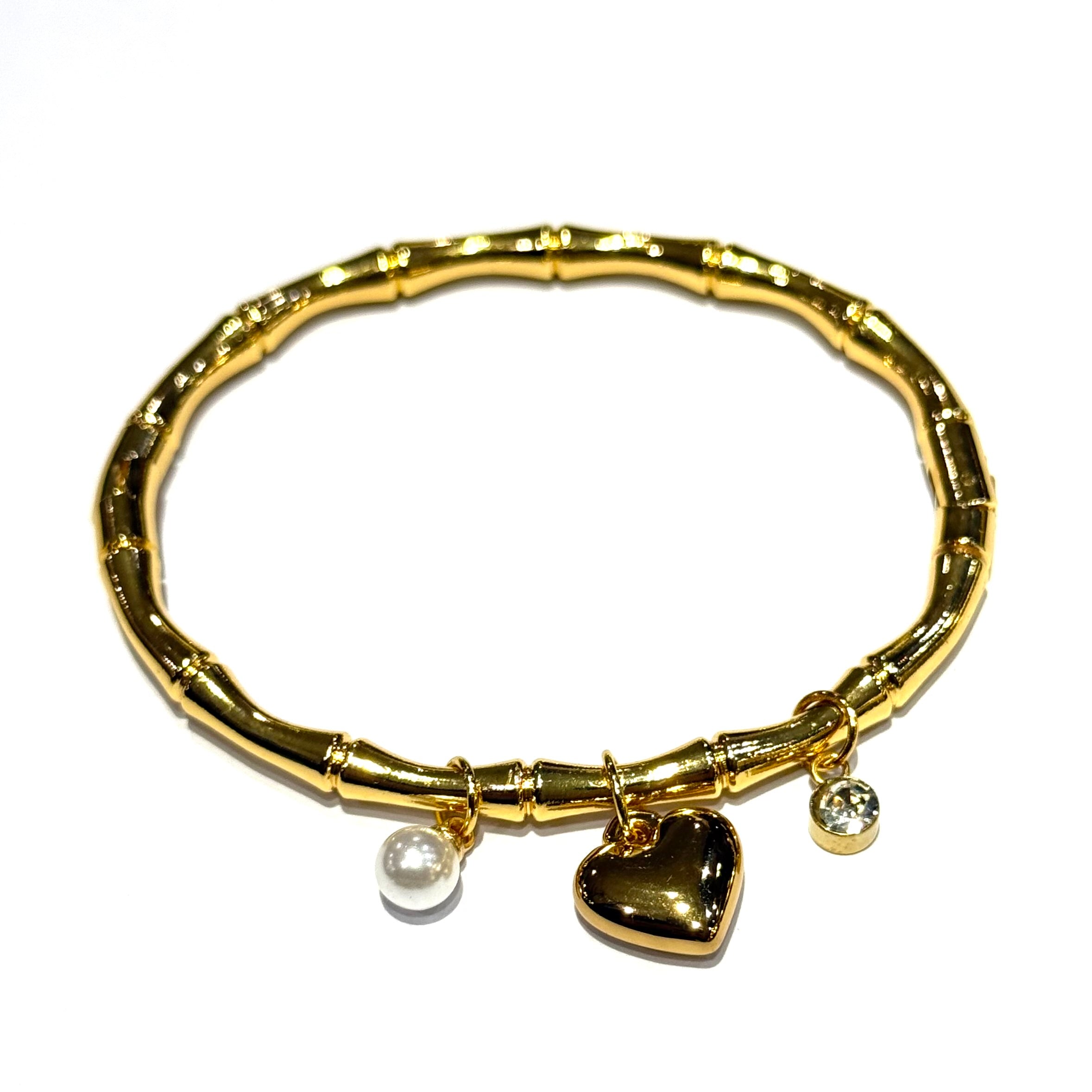 Bamboo Heart charm