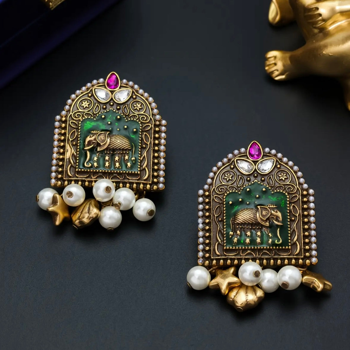 Zoe Elephant Earrings