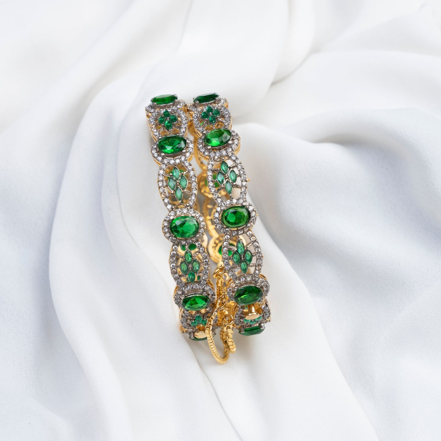 Emerald Luxe Bangles