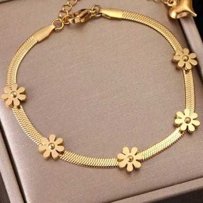 Golden Flower Bracelet