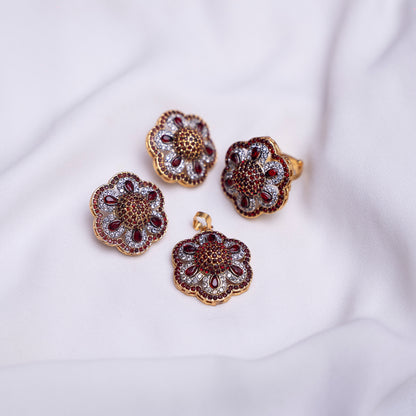 Ruby Tear with Ring