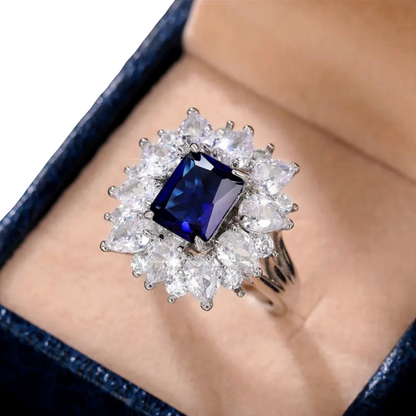 Sapphire Cushion Ring