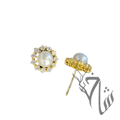 Zircon Pearl 24k Gold Plated