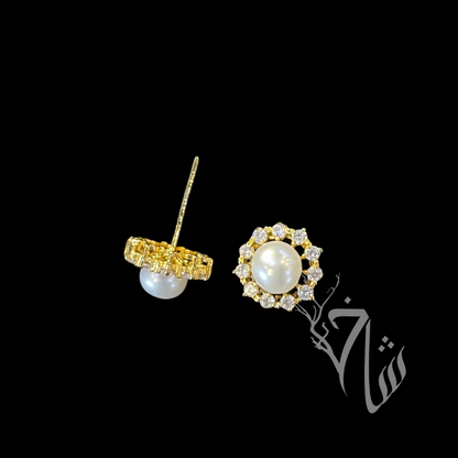 Zircon Pearl 24k Gold Plated