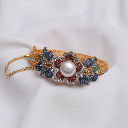 3D Floral Multi Stone