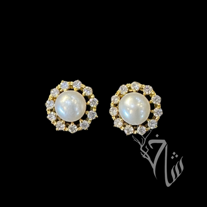 Zircon Pearl 24k Gold Plated