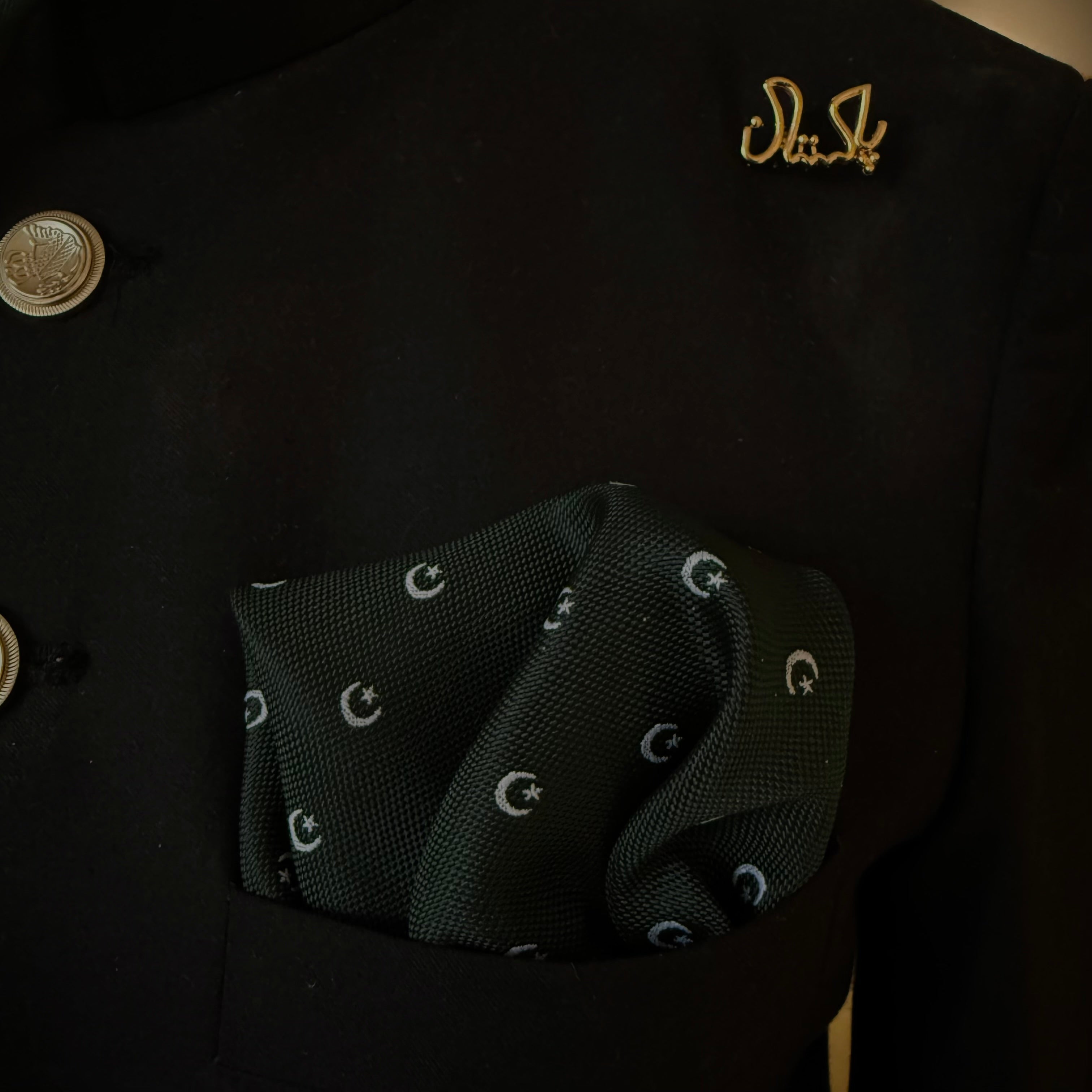 Chaand Sitara Pocket Square