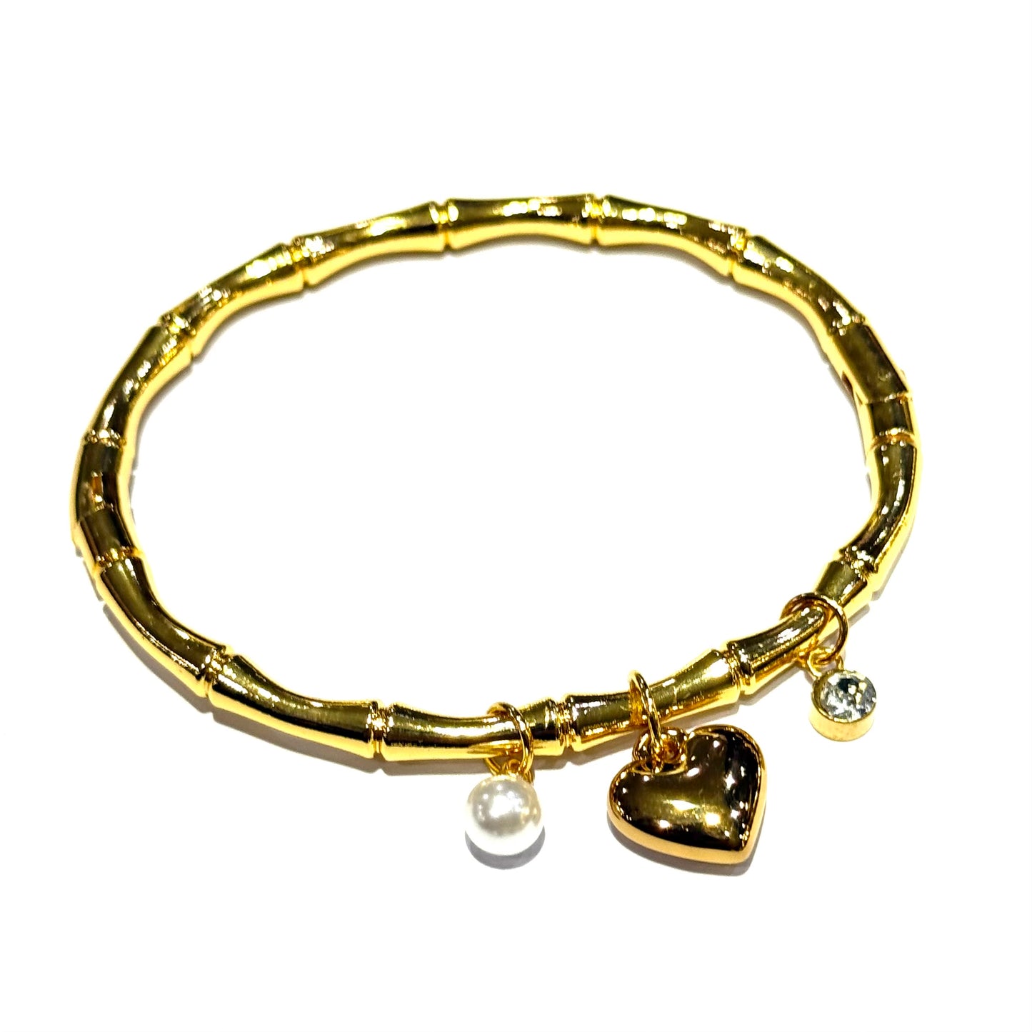 Bamboo Heart charm