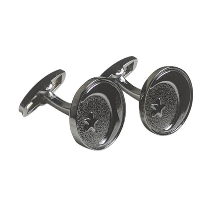 Chaand Sitara Cufflinks - Silver