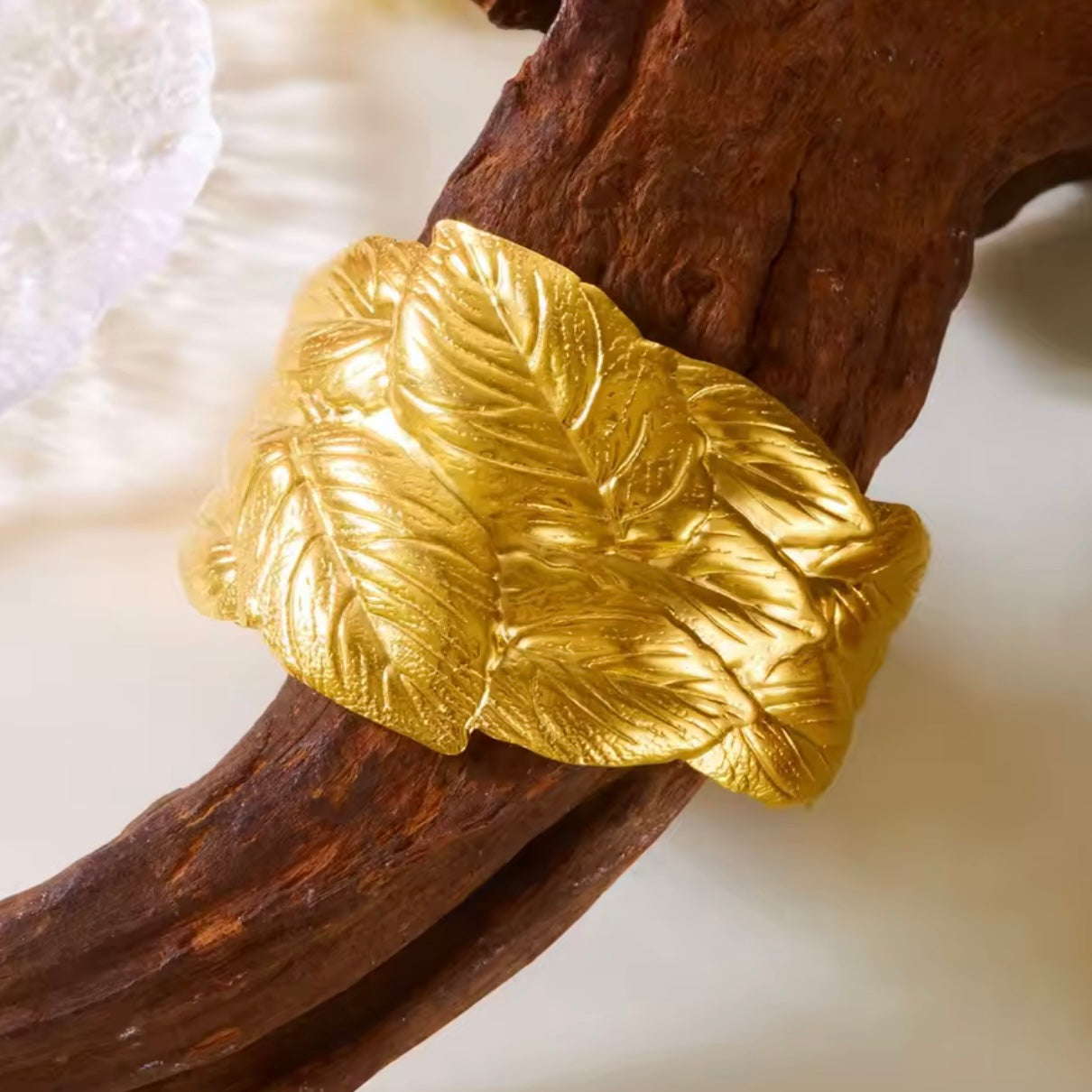 Gold Leaf Bangle