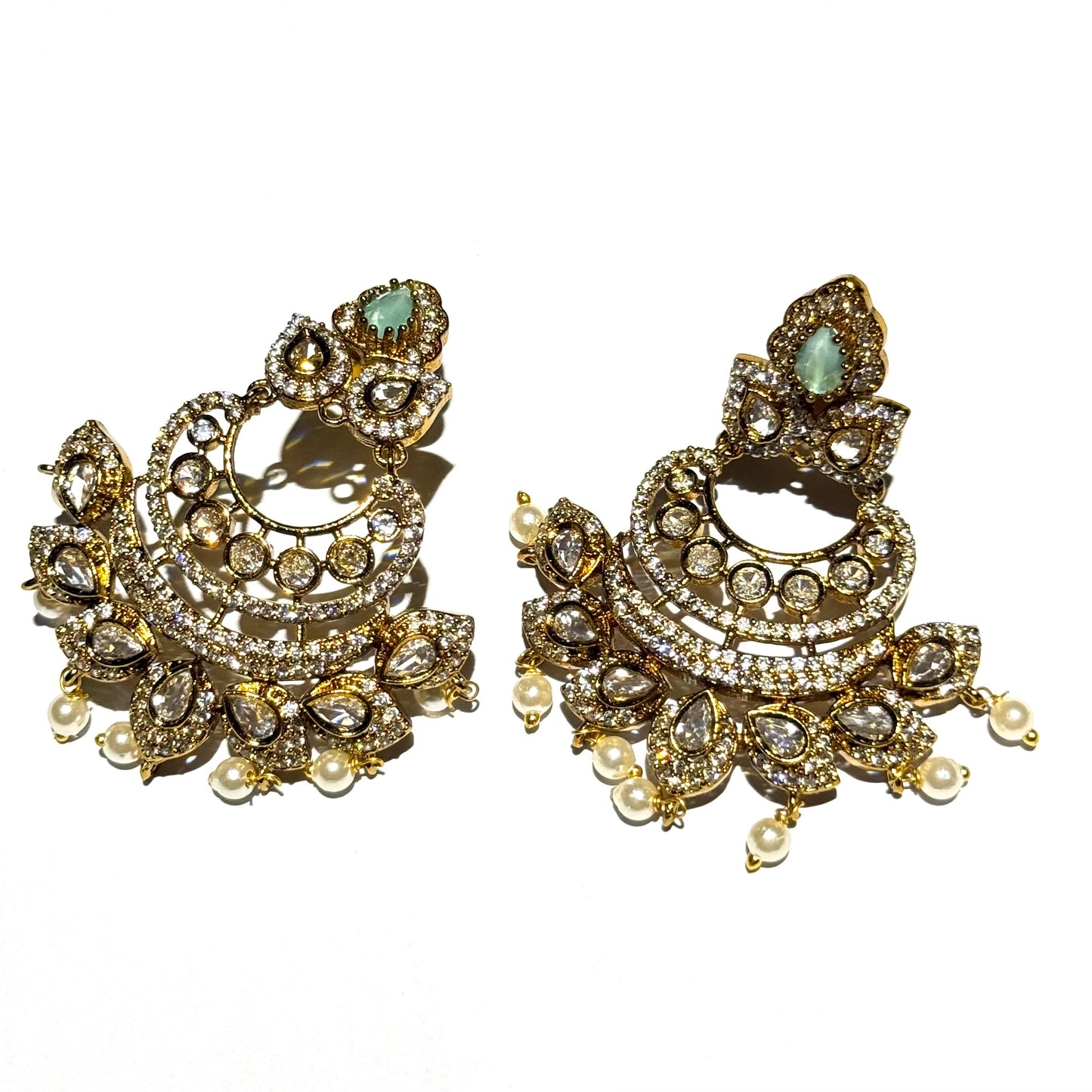 Jaipuri Polki - Mint Green