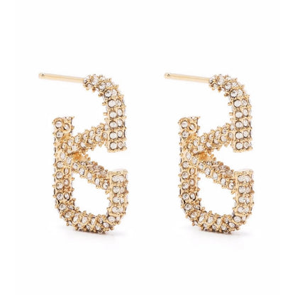 V Crystal Studs