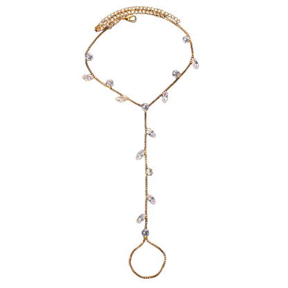 Oval Zircon Anklet