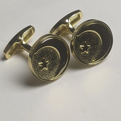 Chaand Sitara Cufflinks - Gold