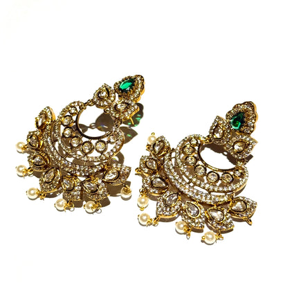 Jaipuri Polki - Emerald Green