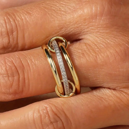 Linked Lana Spinner Ring