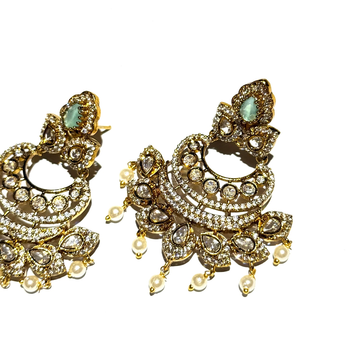 Jaipuri Polki - Mint Green