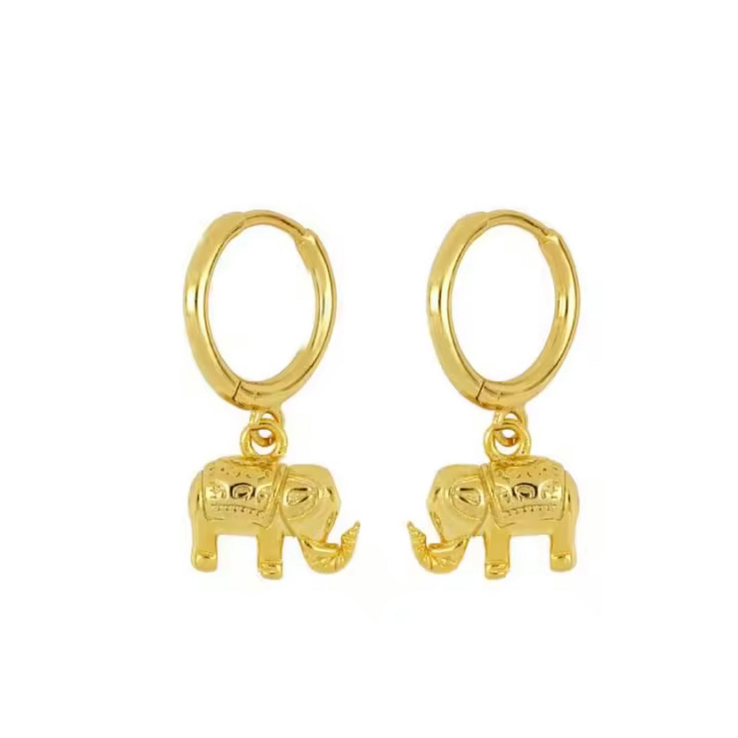Elephant Hanging Mini Hoops