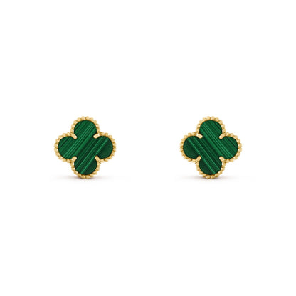 Malachite Motif Earrings