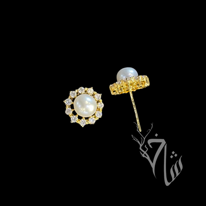 Zircon Pearl 24k Gold Plated