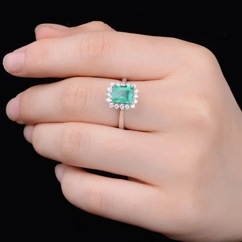 Princess Emerald Ring