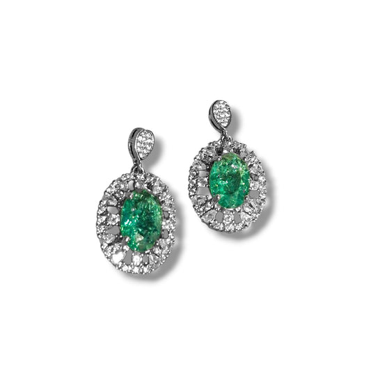 Emerald Zircon Drop