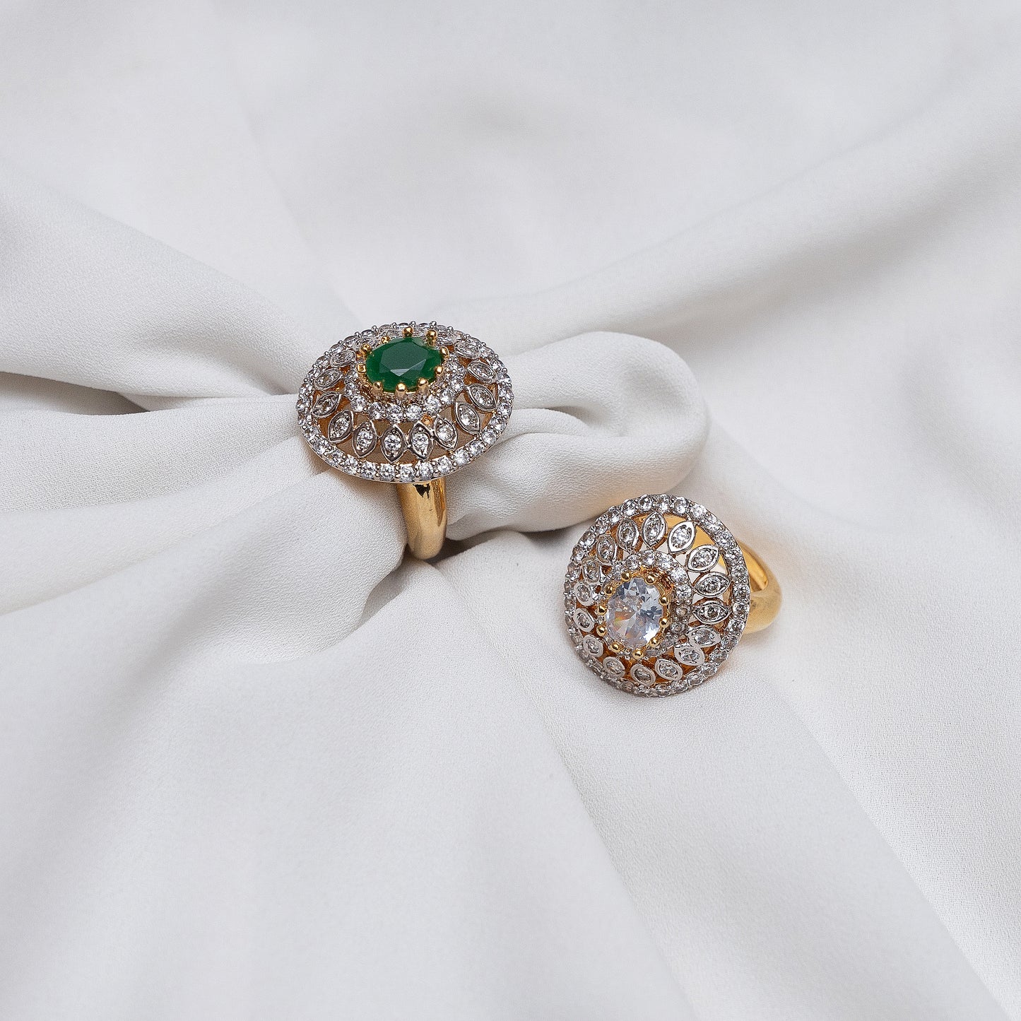 Petal Zircon Ring
