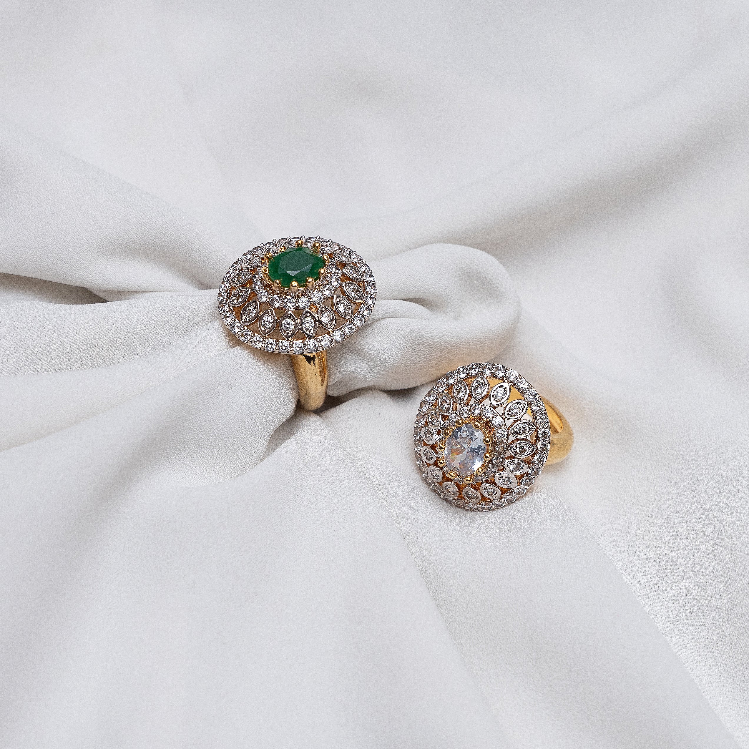 Petal Zircon Ring