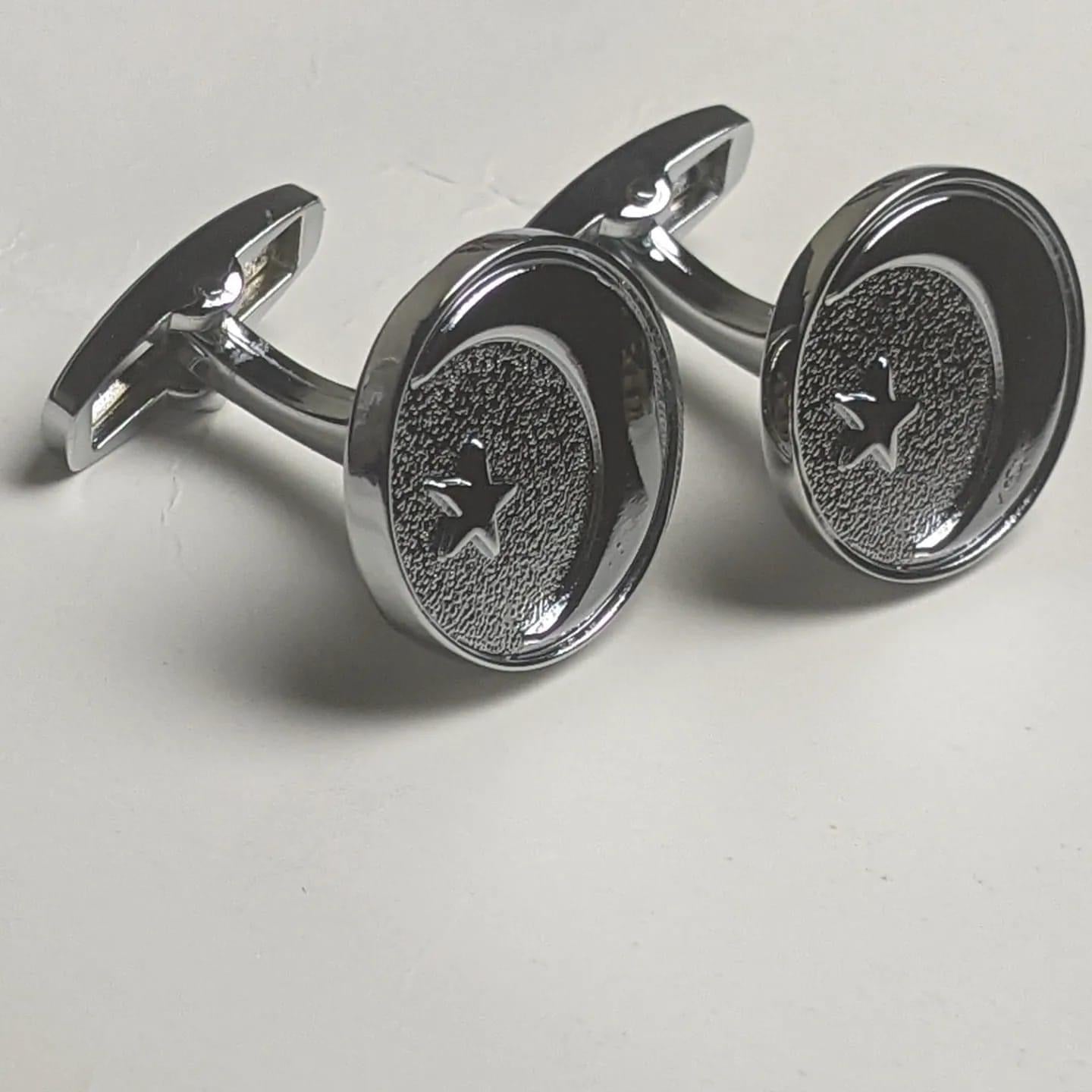 Chaand Sitara Cufflinks - Silver