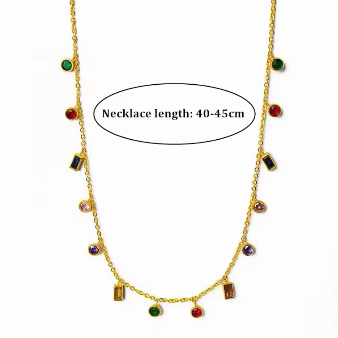 Zircon Charm Necklace