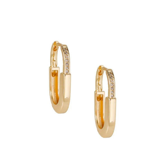 Lock Earrings - Gold