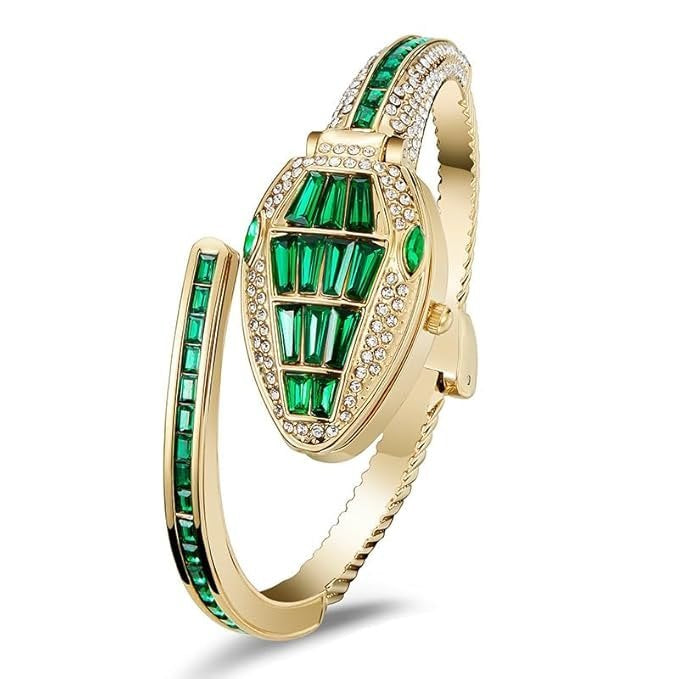 Serpentine Watch Band - Emerald