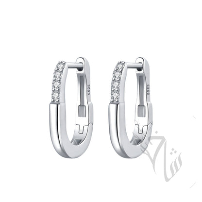 Lock Earrings - Silver