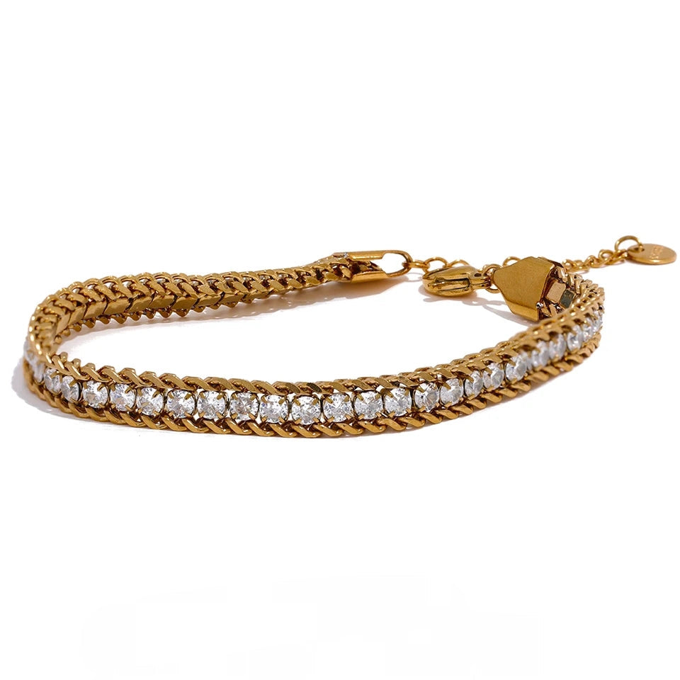 Zircon Woven Bracelet